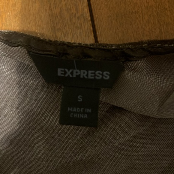 Express Velvet Halter Top in dark brown - Picture 3 of 3